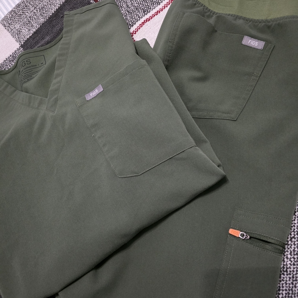FIGS Women's Army Green Pants